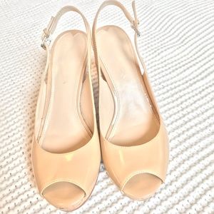 Via Spiga 7.5 Nude  Wedges